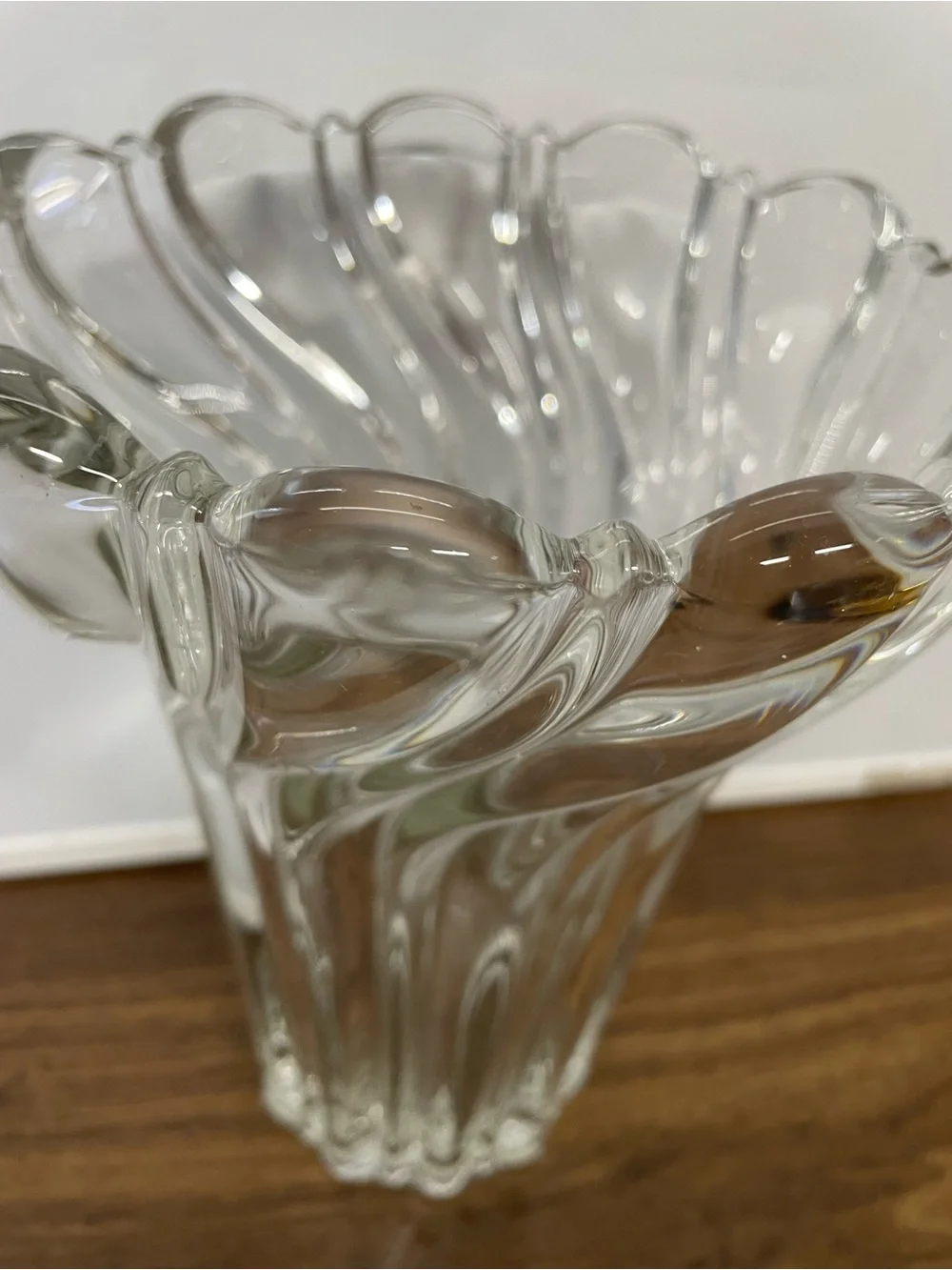 Mikasa Peppermint Clear Glass Vase 8